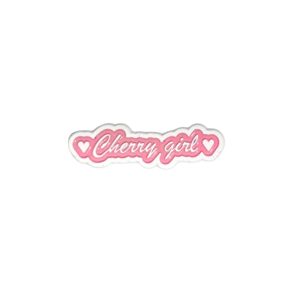 “Cherry Girl” Enamel Pin – Cute Feminine Aesthetic Badge