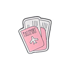 Passport Enamel Pin – Travel Lover Adventure Badge