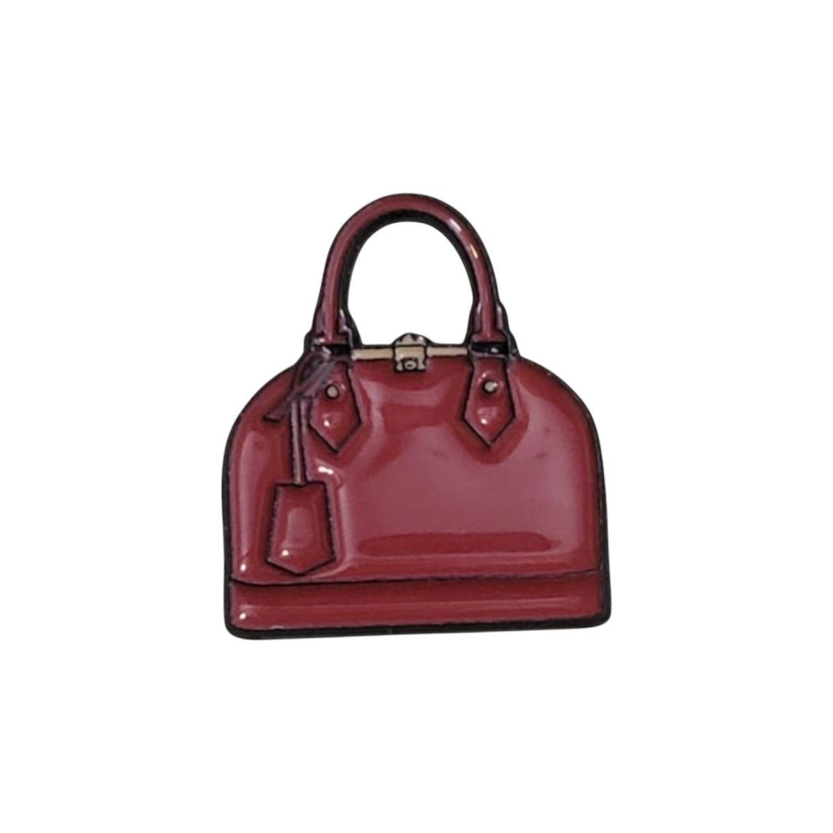 Red Handbag Enamel Pin – Luxury Fashion Aesthetic Badge