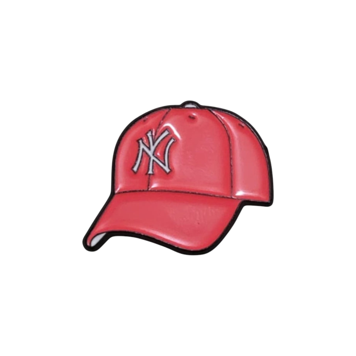 Red Cap Enamel Pin – Street Style Badge